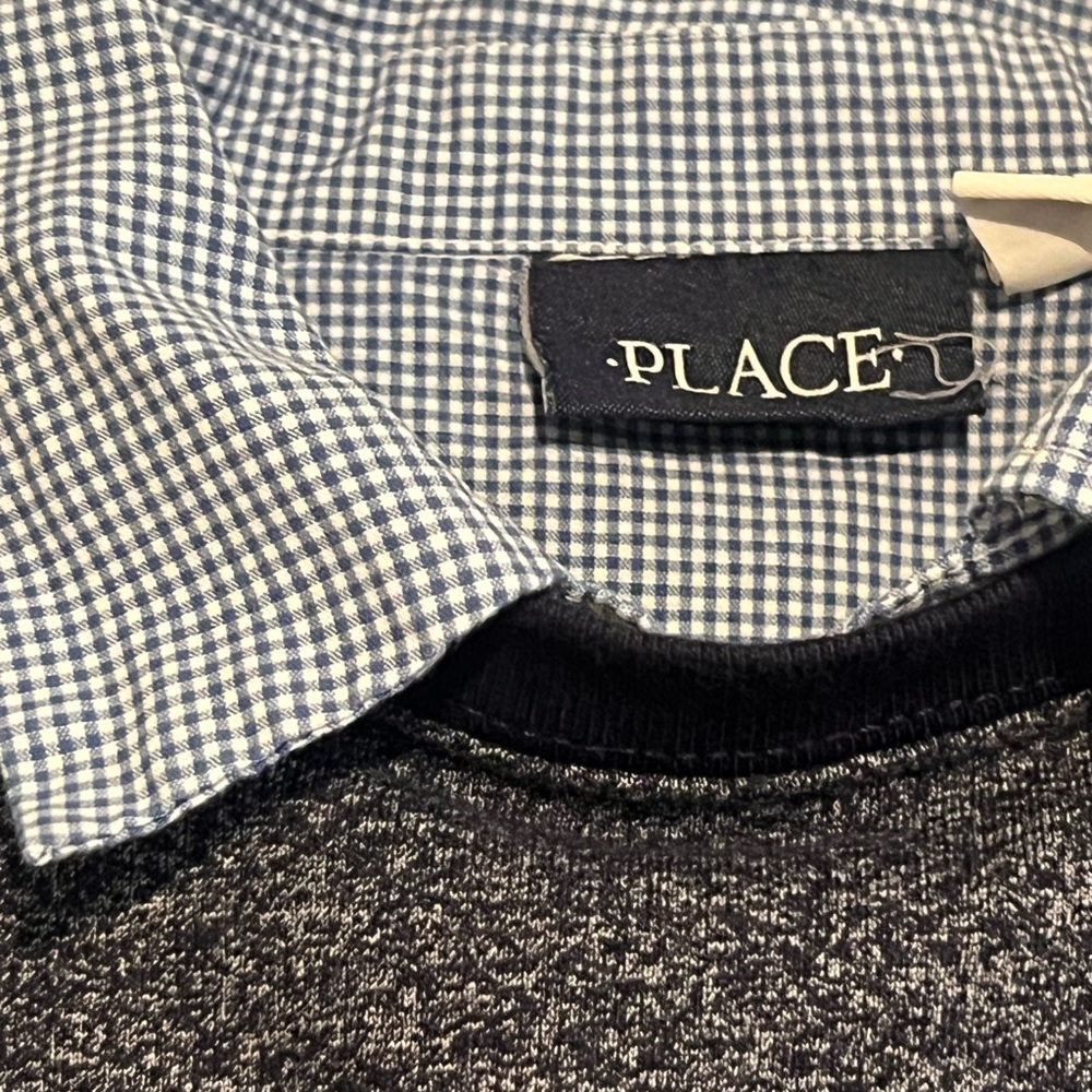 🍒 Place Men's Dark Blue Crewneck Sweater (Free with another Purchase) - Picture 3 of 6